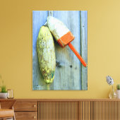 木製ロブスターブイの巻きキャンバス キャンバスプリント (インサイチュ (リビング))