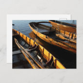 木製ローボート – Derwentwater, Lake District ポストカード (正面/裏面)