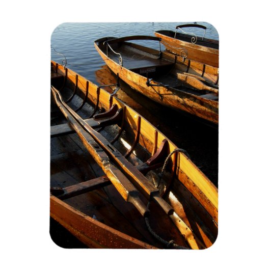 木製ローボート – Derwentwater, Lake District マグネット (縦)