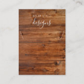 木製ヴィンテージネックレスディスプレイカード 名刺 (正面)