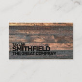 木製ヴィンテージ名刺 名刺 (正面)