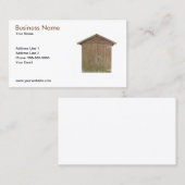 木製上屋ビジネスカード 名刺 (正面/裏面)