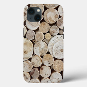 木製丸太 iPhone 13ケース