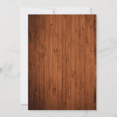 木製写真素朴アーチメリークリスマス シーズンカード (裏面)