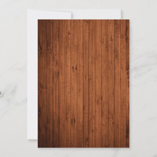 木製写真素朴アーチメリークリスマス シーズンカード (裏面)