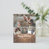 木製写真素朴コラ数々のージュ シーズンカード (スタンド正面)