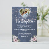 木製写真素朴結婚式レセプションカード 出欠カード (スタンド正面)