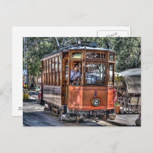 木製列車ポストカード ポストカード (正面/裏面)