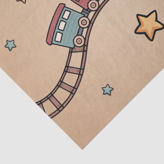 木製列車 薄葉紙 (詳細)