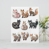 木製動揺してキツネ装飾 (スタンド正面)