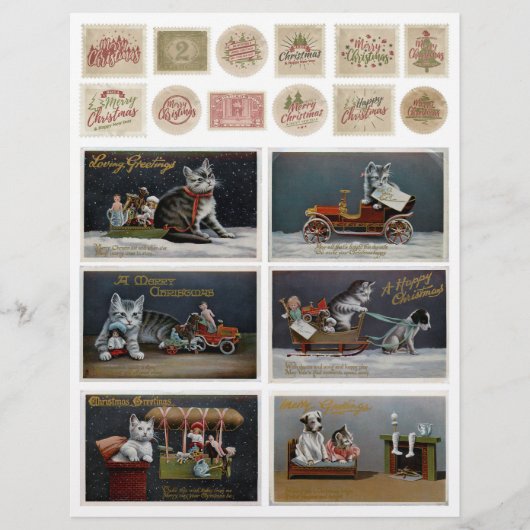 木製動揺してフローラ猫の装飾 (正面)