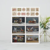 木製動揺してフローラ猫の装飾 (スタンド正面)