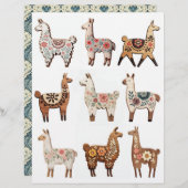 木製動揺してラマ装飾 (正面/裏面)