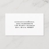 木製卓上の大工の道具 名刺 (裏面)