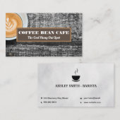 木製卓上コーヒーカップ 名刺 (正面/裏面)