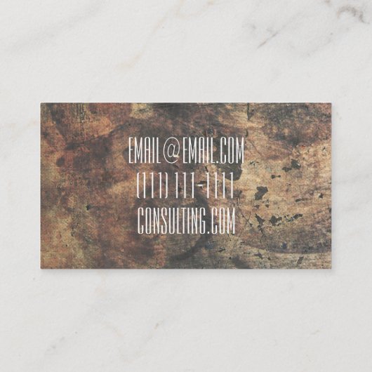 木製名刺 名刺 (裏面)