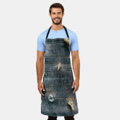 木製壁掛け4基 エプロン (着用した状態)