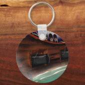 木製帆船キャノン キーホルダー (正面)