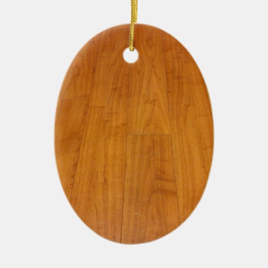 木製床のパークテリーパーケットのラミネートブラウン セラミックオーナメント (正面)