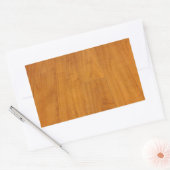 木製床のパークテリーパーケットのラミネートブラウン 長方形シール (封筒)