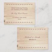 木製披露宴筐体 エンクロージャーカード (正面/裏面)