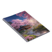 木製日本のハウスバイザリバーサイド ノートブック (右側)