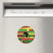 木製板のアフリカ マグネット (インサイチュ (食洗機))