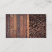 木製板土 |ショベルとツール 名刺 (裏面)