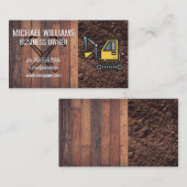 木製板土 |ショベルとツール 名刺 (正面/裏面)