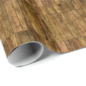 木製板木製パネルエフェクト ラッピングペーパー (ロールコーナー)