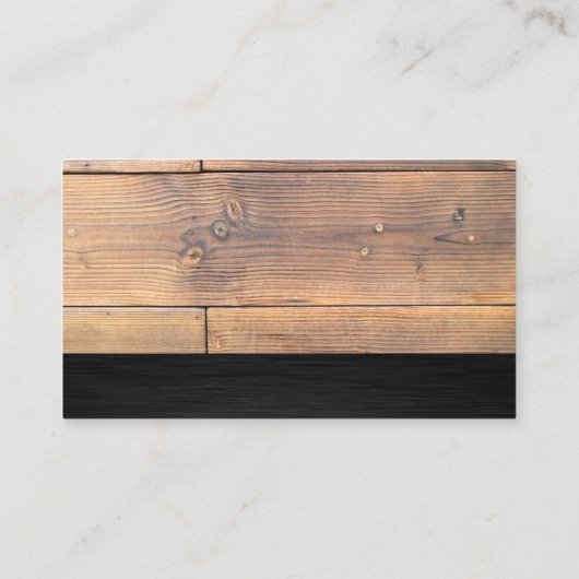木製板 |ねじ切りハンマー 名刺 (裏面)