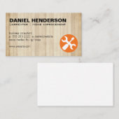 木製板 |ねじ回しドライバツール 名刺 (正面/裏面)