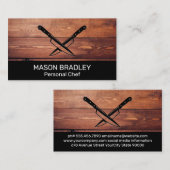 木製板 | クロストナイフ 名刺 (正面/裏面)