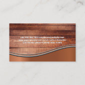 木製板 |シェフハットとナイフ 名刺 (裏面)