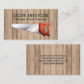 木製板 | ハンドソー 名刺 (正面/裏面)