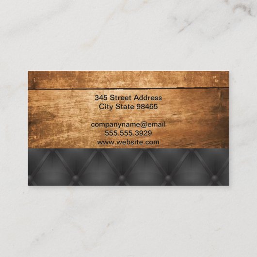 木製板 | 表皮パディング 名刺 (裏面)