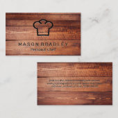 木製板 | Chef Hat 名刺 (正面/裏面)