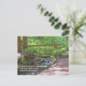 木製橋葉書 ポストカード (スタンド正面)