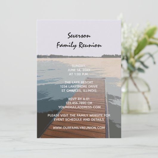 木製波止場オンレイクファミリー懇親会 招待状 (スタンド正面)