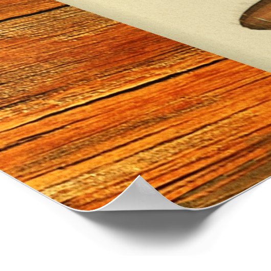 木製潜水艦 ポスター (角)