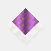 木製猪の年 縁ありカクテルナプキン (角)