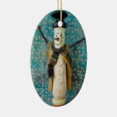 木製玩具雪だるまオーナメント セラミックオーナメント (右)