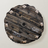 木製産業用ワイヤスプールの端 ラウンドクッション (裏面)