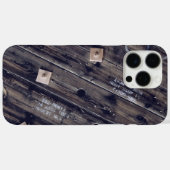 木製産業用ワイヤスプール Case-Mate iPhoneケース (裏面 (横))