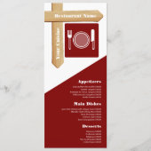 木製看板 テーブル設定, レストラン スリムライン メニュー (正面)