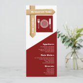 木製看板 テーブル設定, レストラン スリムライン メニュー (スタンド正面)