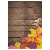 木製秋の背モダン景 クリップボード (裏面)