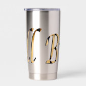 木製紙幣名ロゴ、 保温保冷タンブラー (右面)