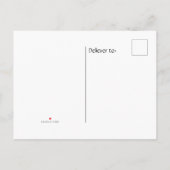 木製素朴で我々は新しい家の告知を移した 案内ポストカード (裏面)