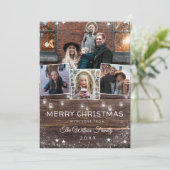 木製素朴の文字列ライトメイソンジャースプレイド シーズンカード (スタンド正面)